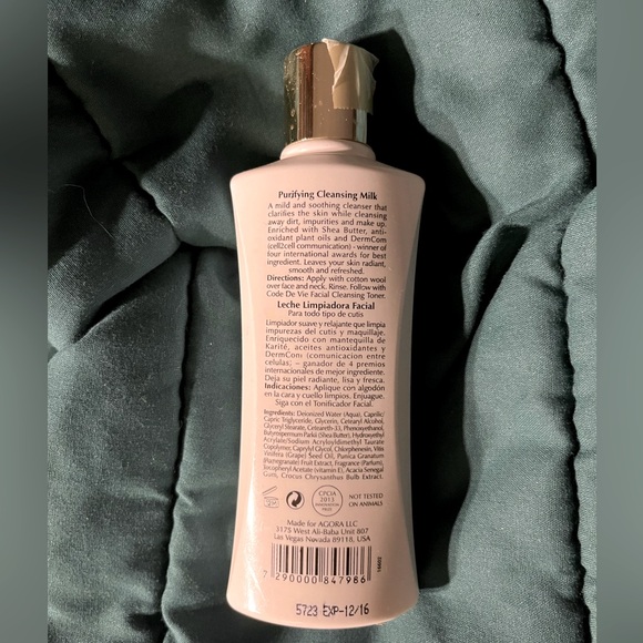 Sealed AGORA Code De Vie Purifying Cleansing Milk Cleanser - Picture 2 of 3